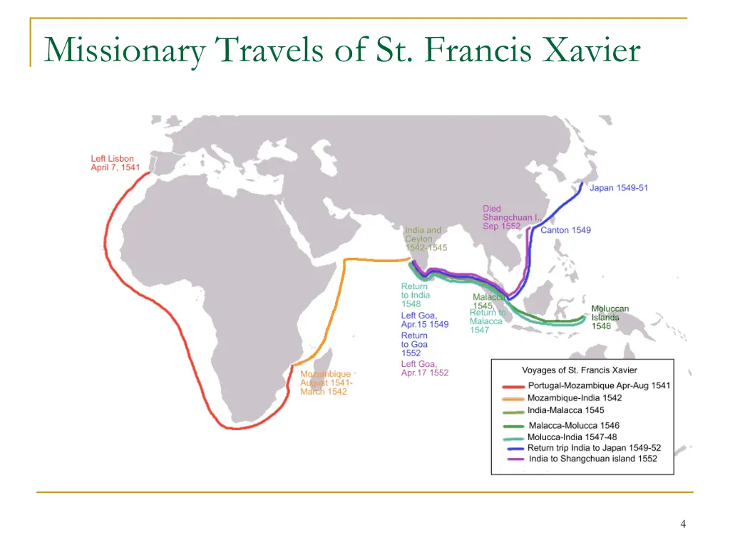 missionary travels of st francis xavier