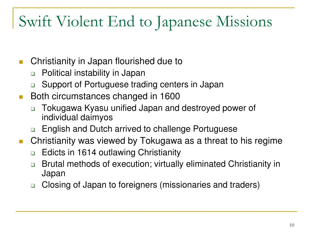 swift violent end to japanese missions