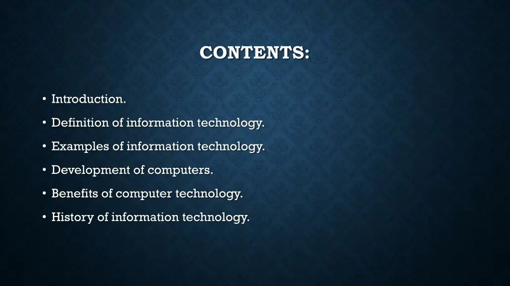 contents