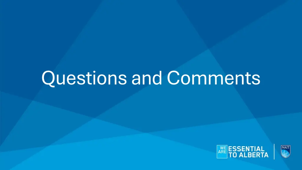 questions and comments