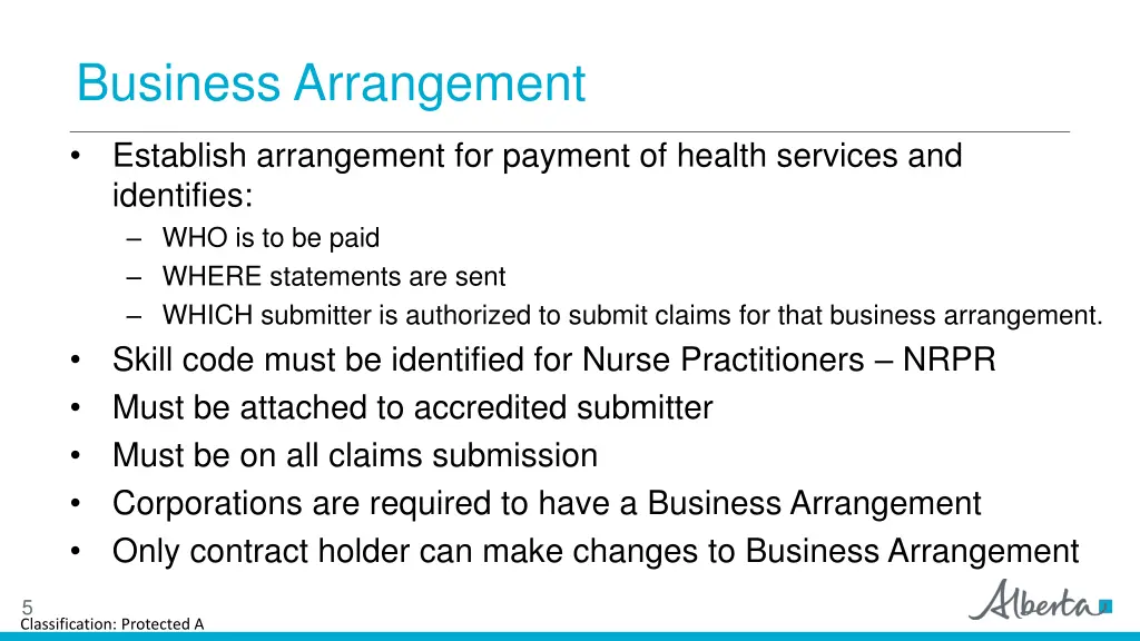 business arrangement