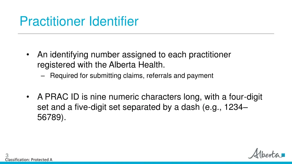 practitioner identifier