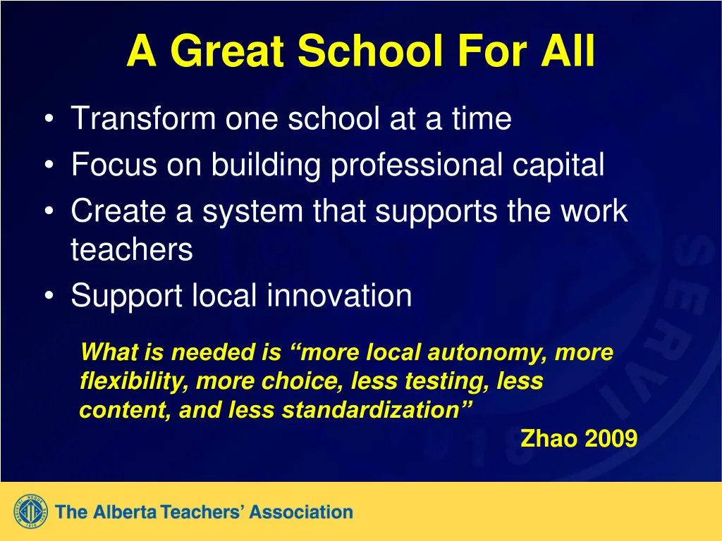 a great school for all 1