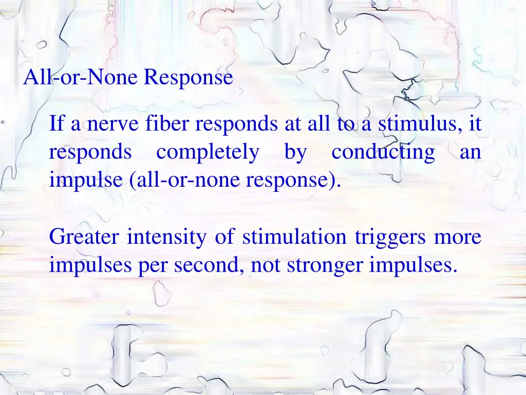 all or none response