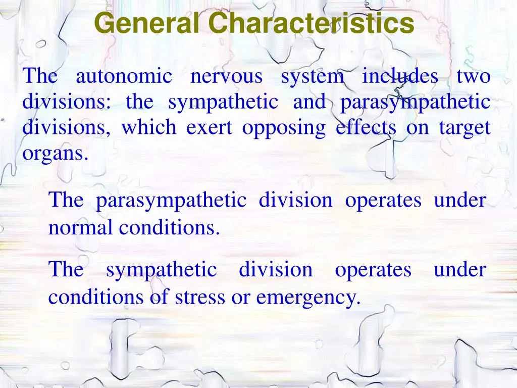 general characteristics