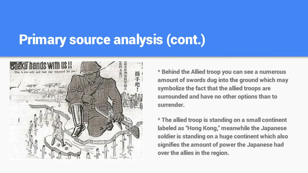 primary source analysis cont
