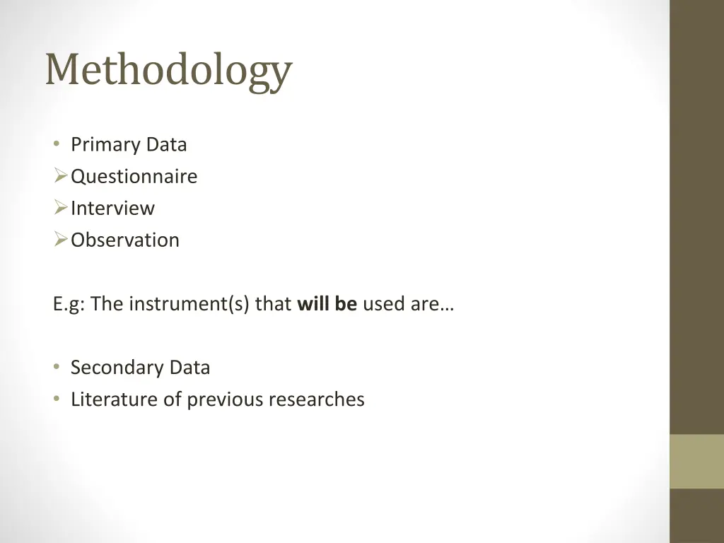 methodology
