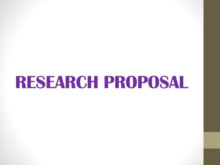 research proposal
