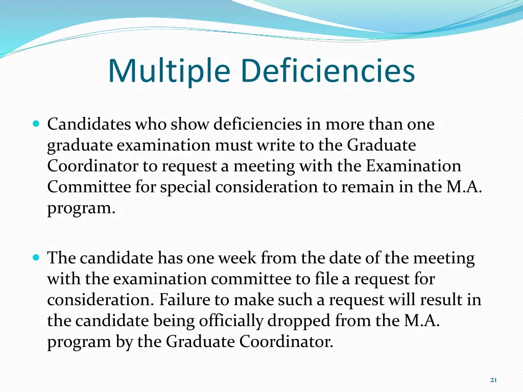 multiple deficiencies