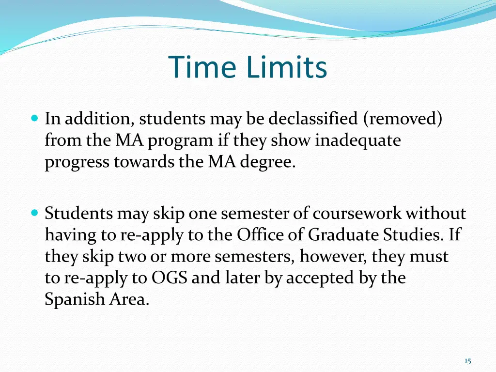 time limits 1