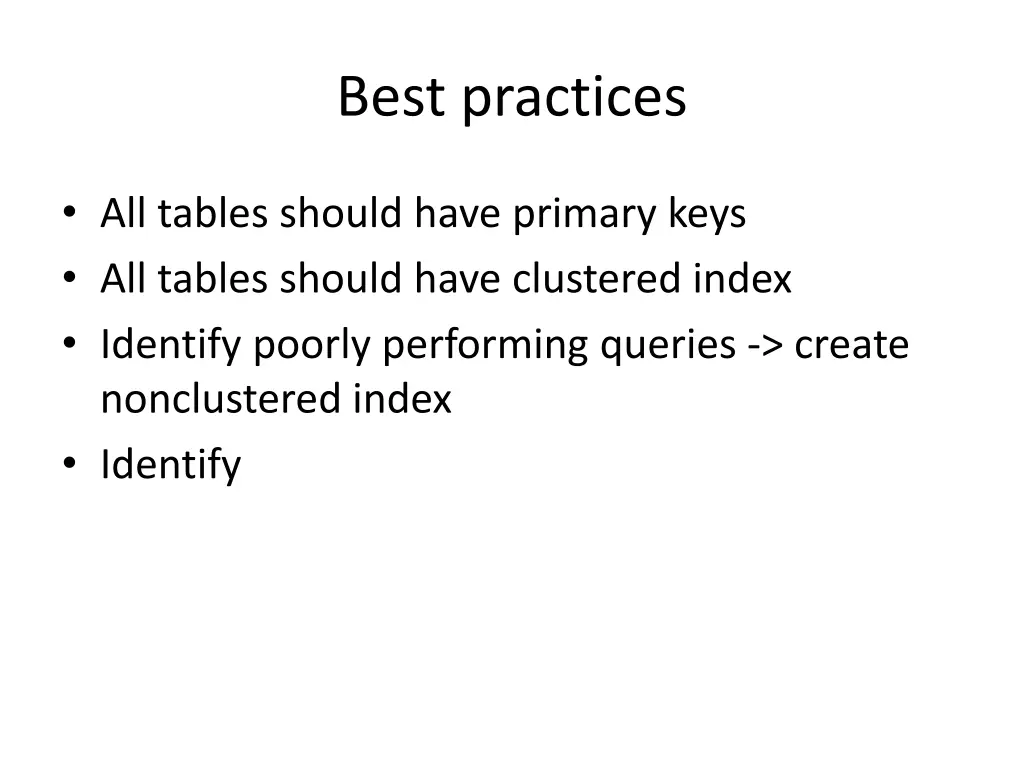 best practices