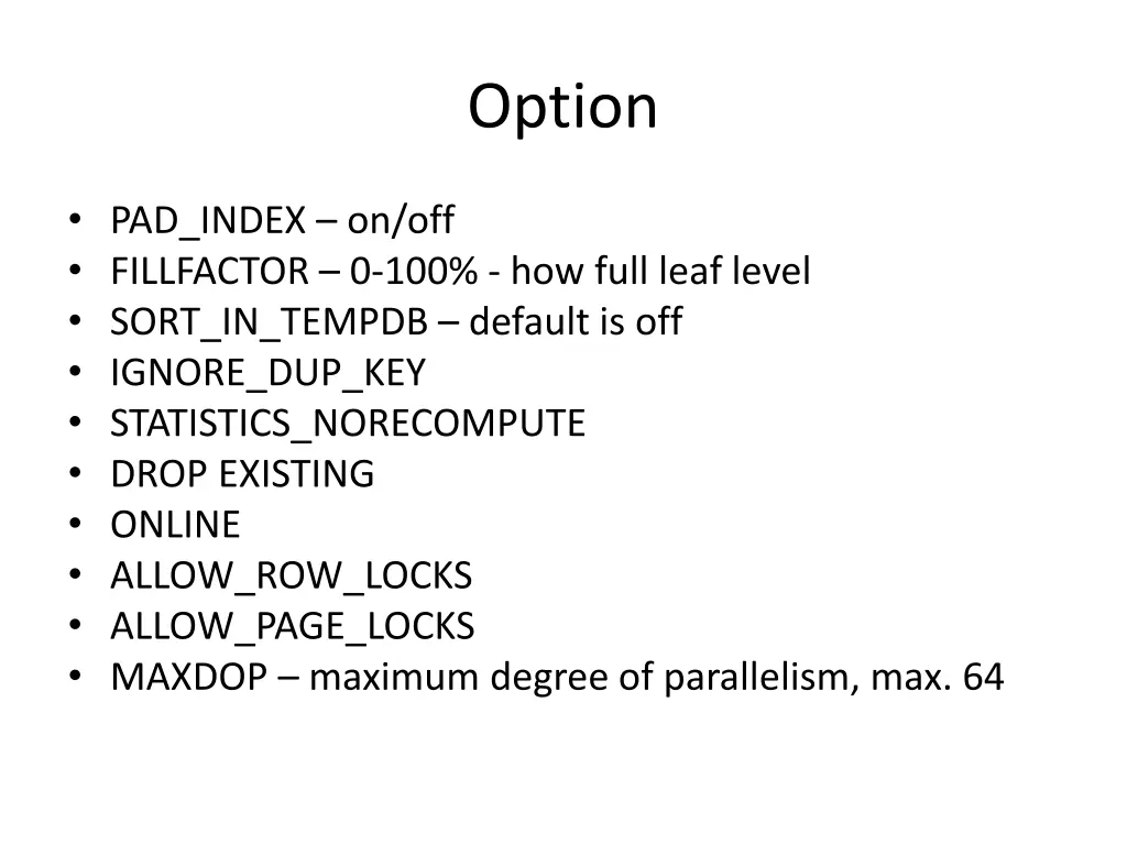 option
