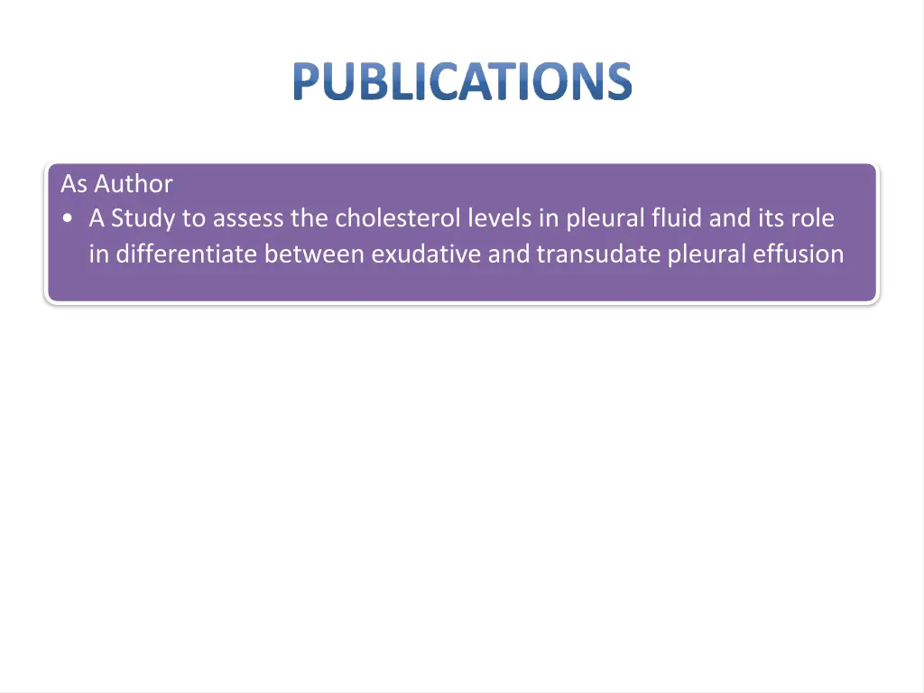 as author a study to assess the cholesterol