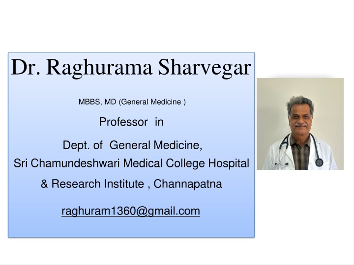 dr raghurama sharvegar
