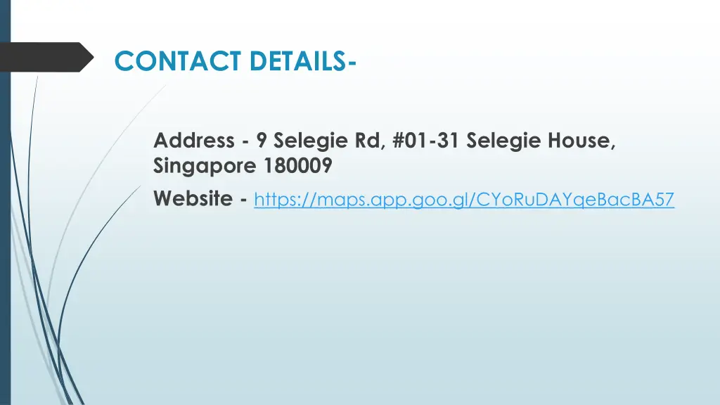 contact details