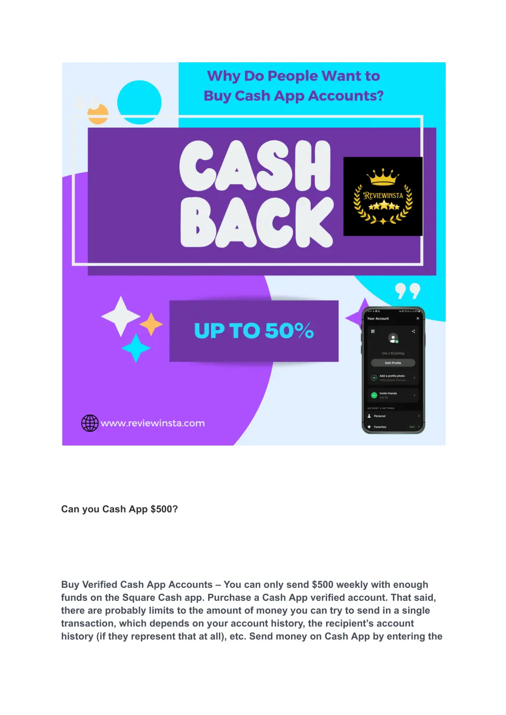 can you cash app 500