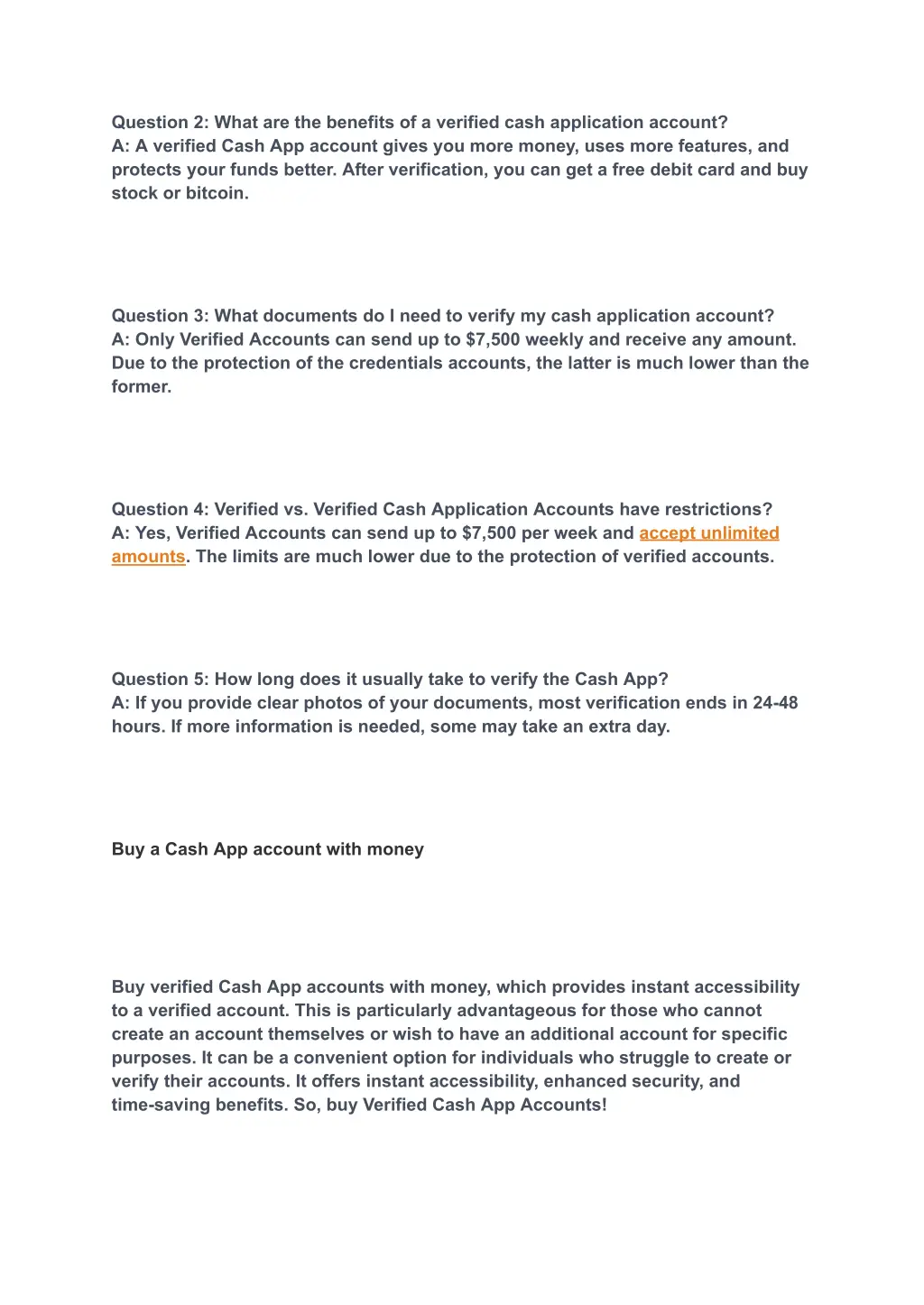 question 2 what are the benefits of a verified