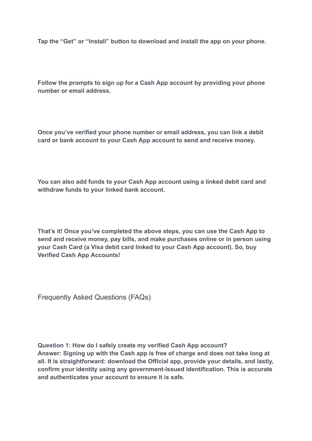 tap the get or install button to download