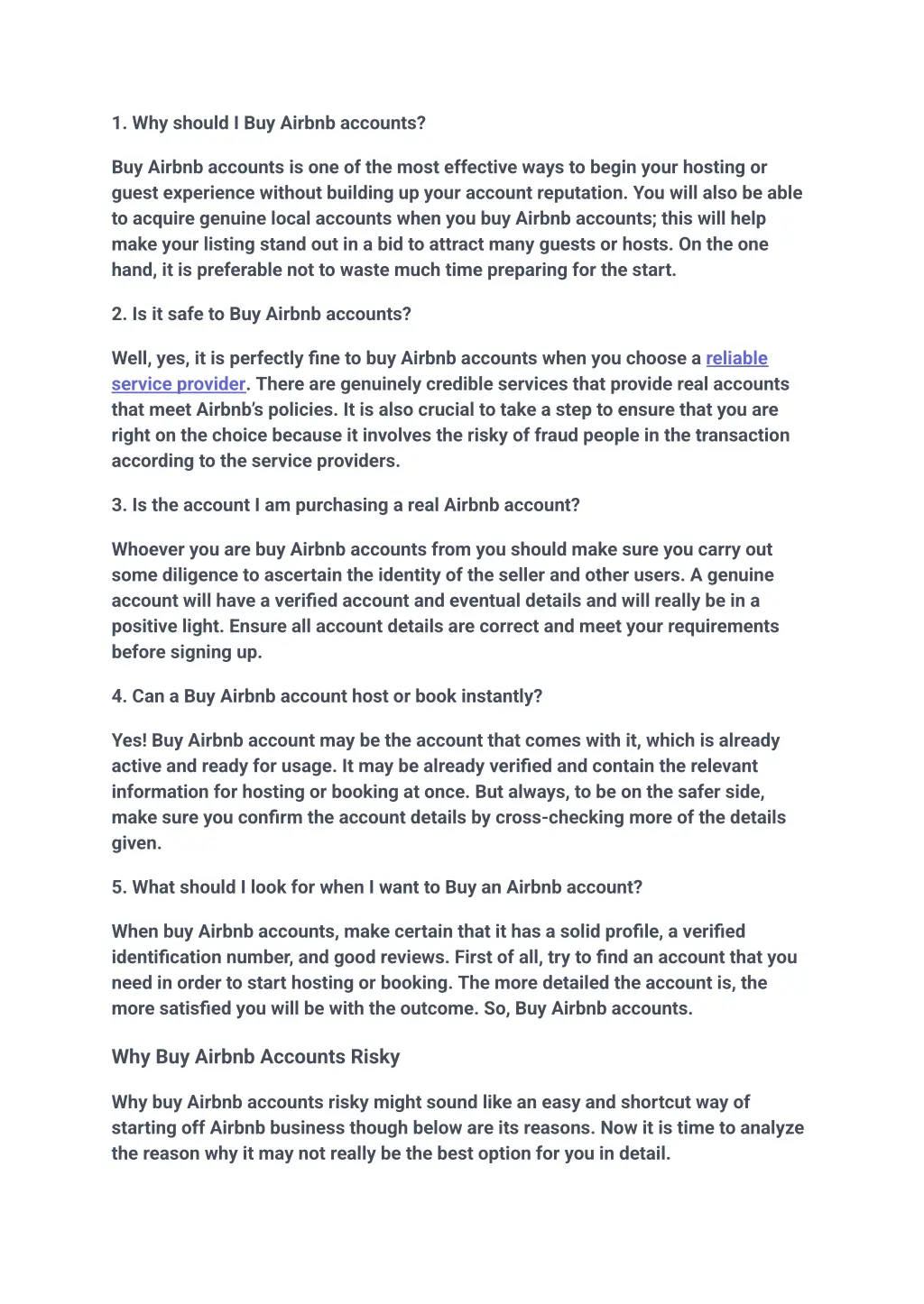 1 why should i buy airbnb accounts