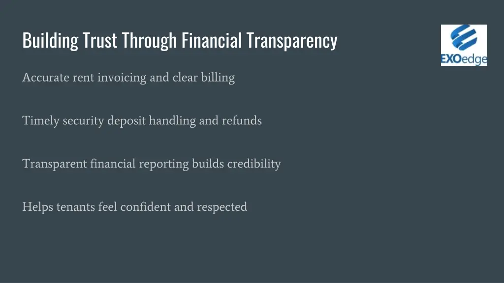 building trust through financial transparency