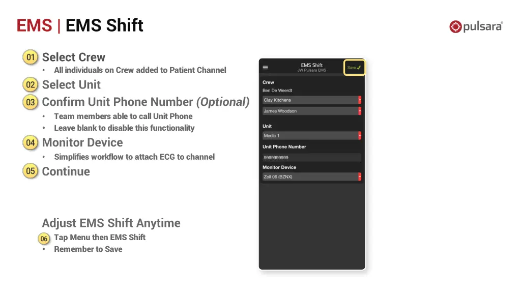 ems ems shift 12