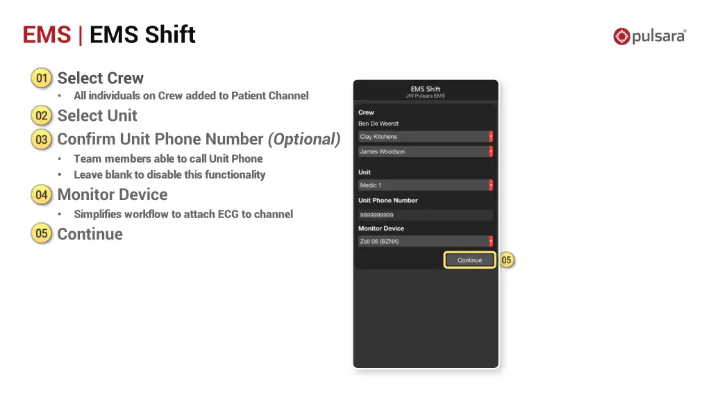 ems ems shift 8