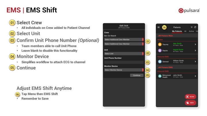 ems ems shift