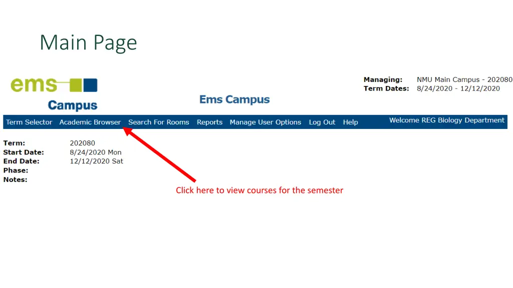 main page