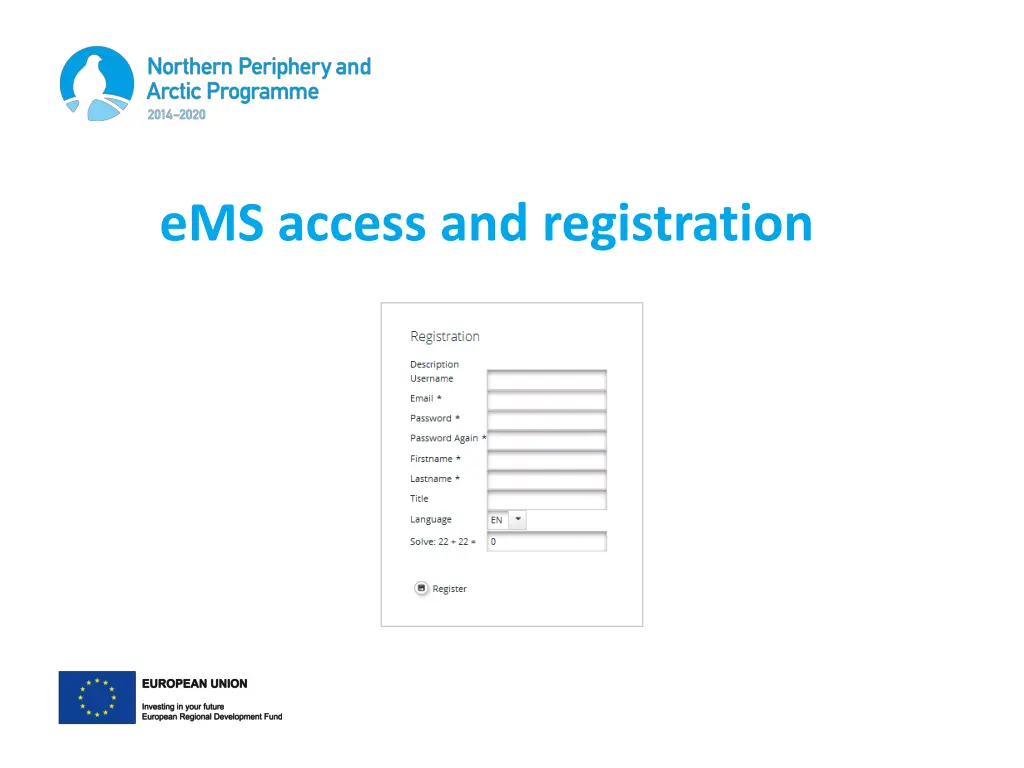 ems access and registration 2