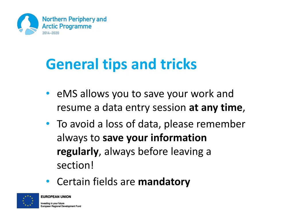 general tips and tricks