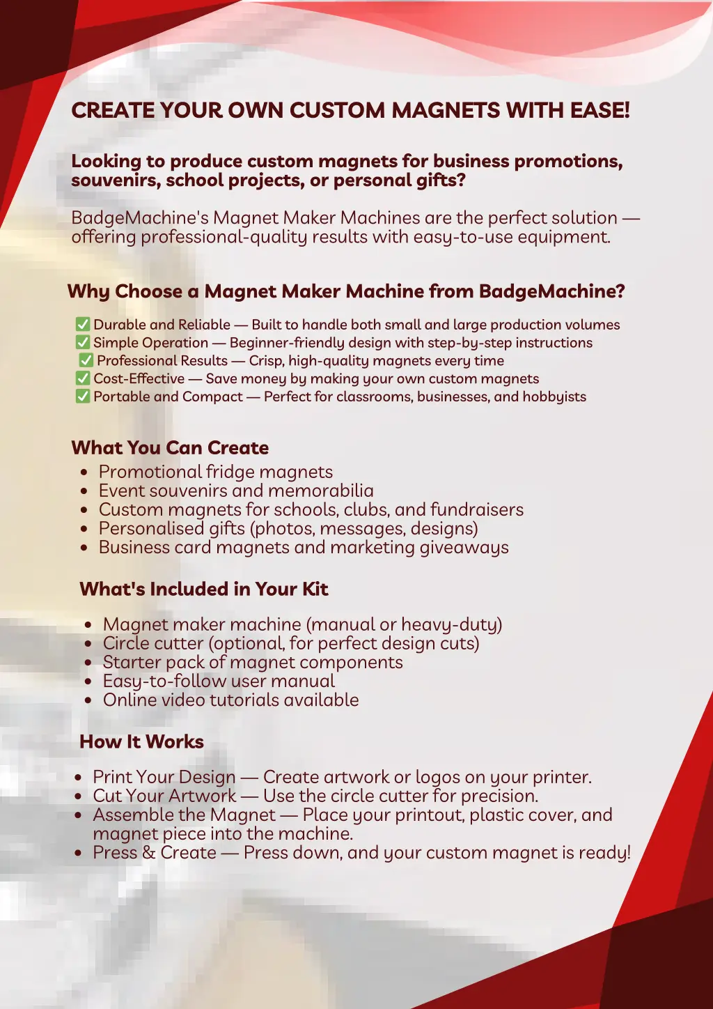 create your own custom magnets with ease