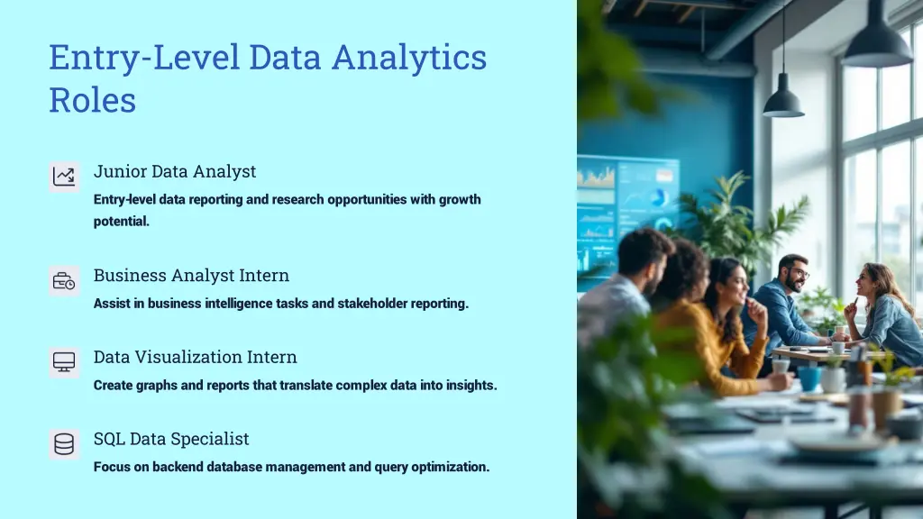 entry level data analytics roles