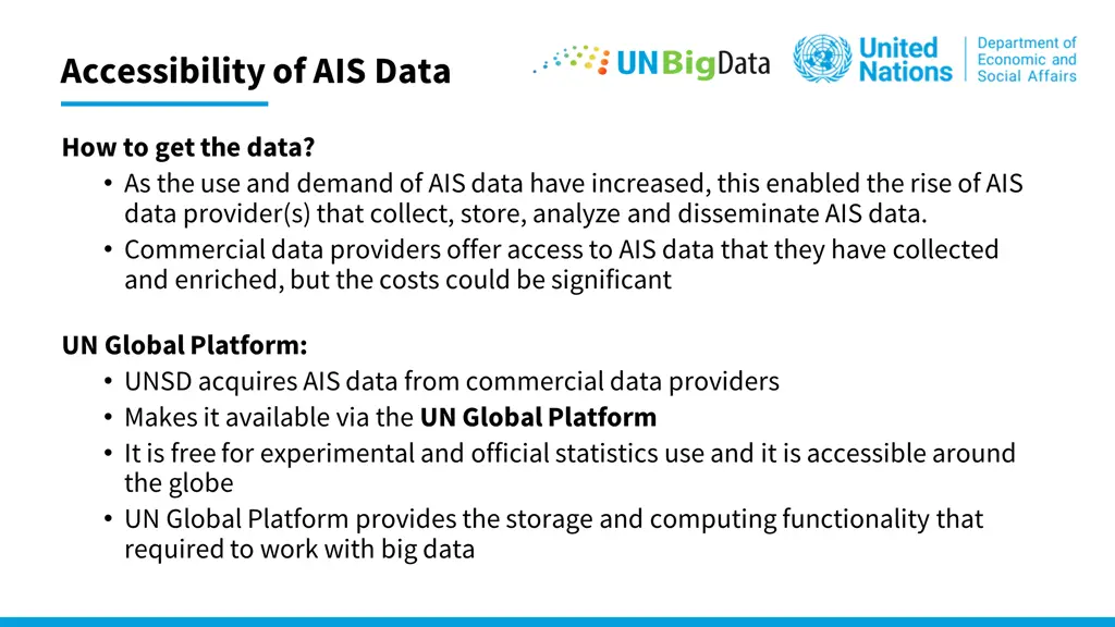 accessibility of ais data