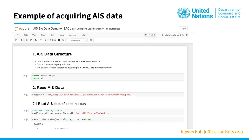 example of acquiring ais data