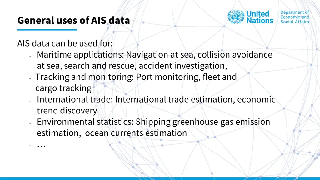 general uses of ais data