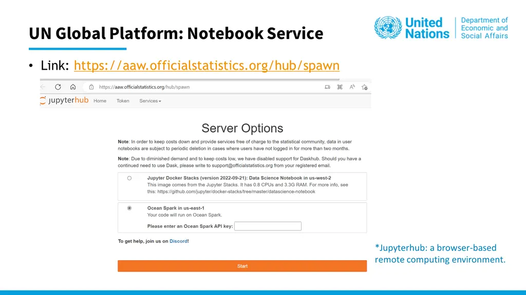 un global platform notebook service