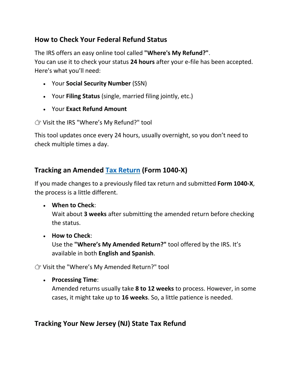 how to check your federal refund status