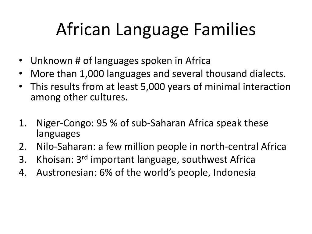 african language families