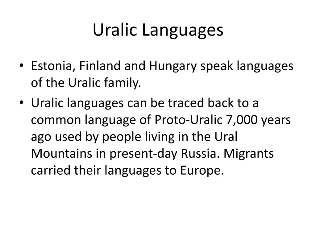 uralic languages