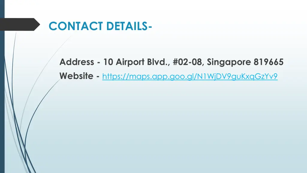 contact details
