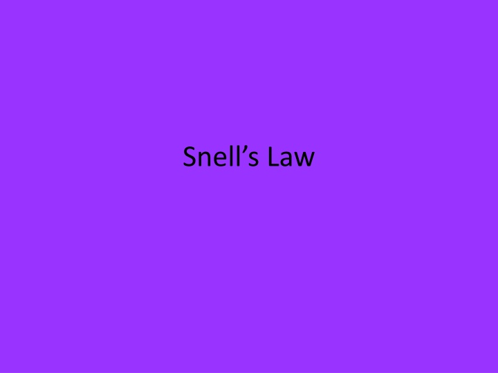 snell s law