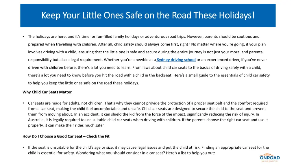 keep your little ones safe on the road these 1