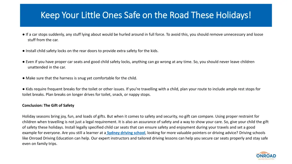 keep your little ones safe on the road these 4