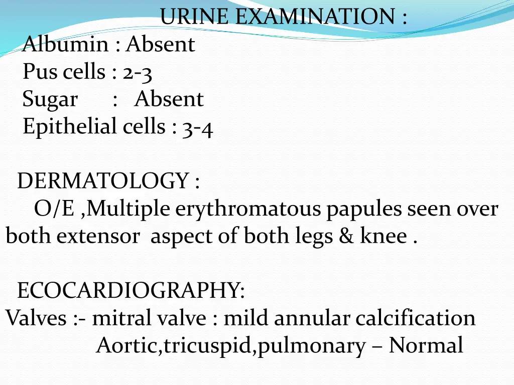 urine examination
