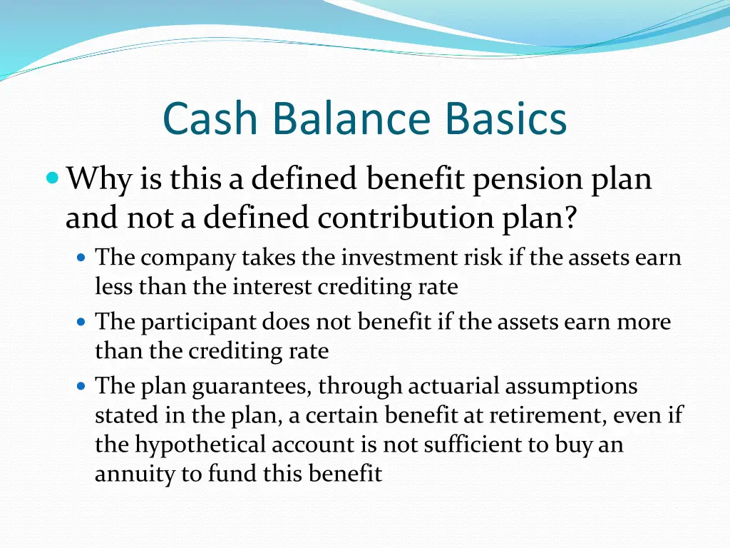 cash balance basics 1