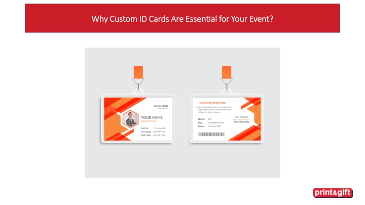why custom id cards are essential for your event