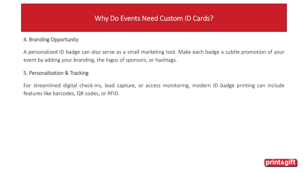 why do events need custom id cards why do events 1