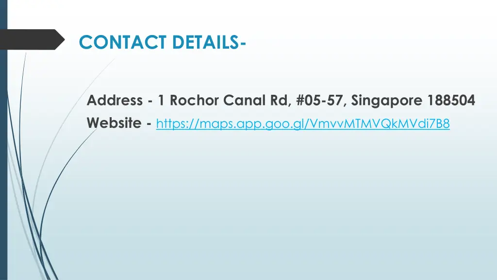 contact details