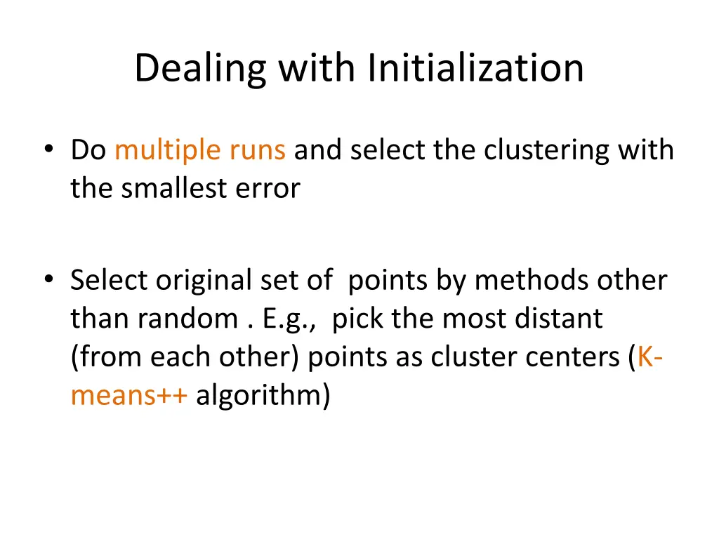 dealing with initialization