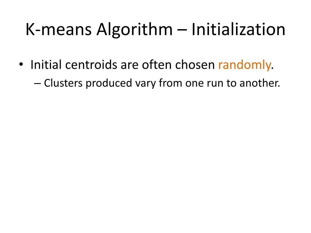 k means algorithm initialization